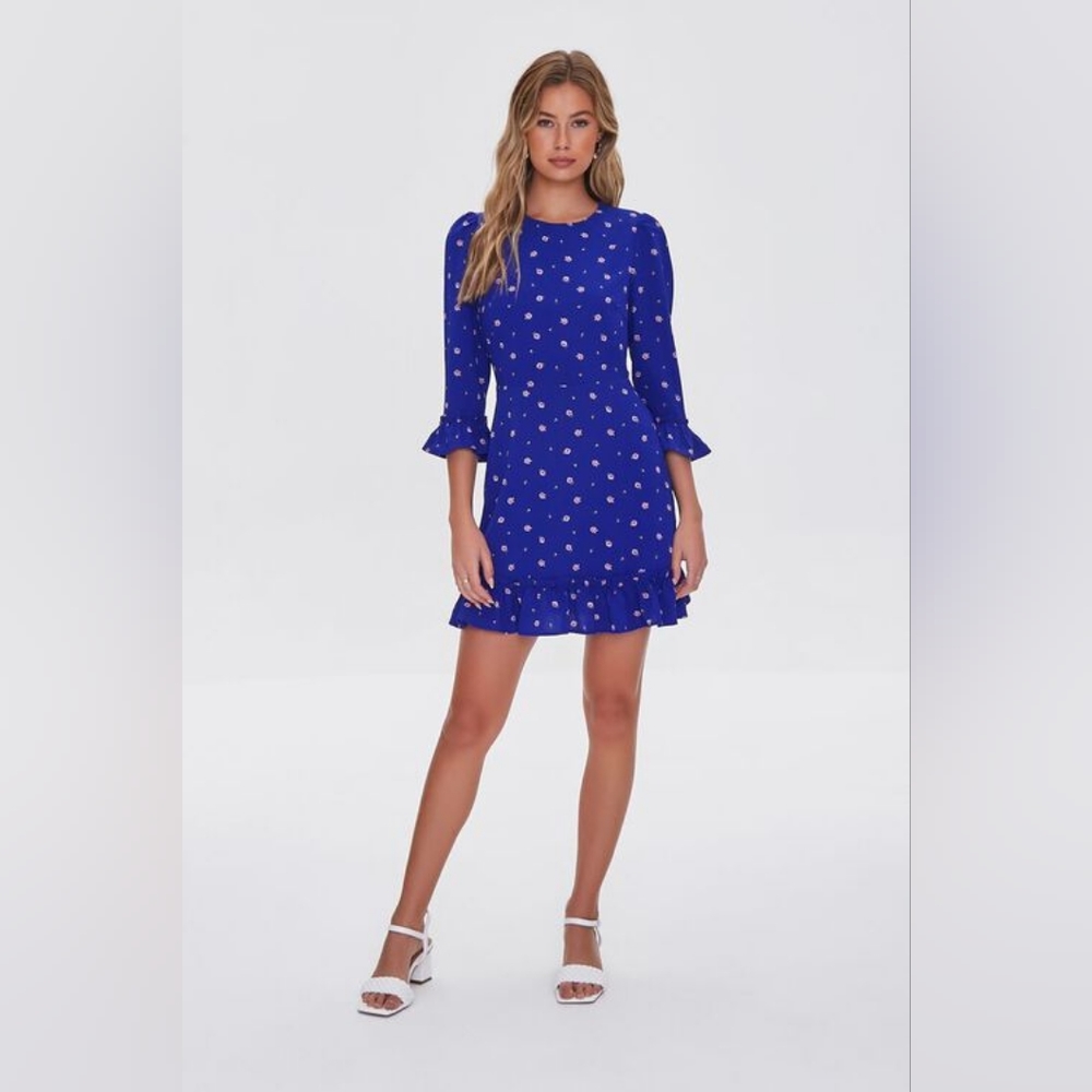 Floral Print Mini Dress